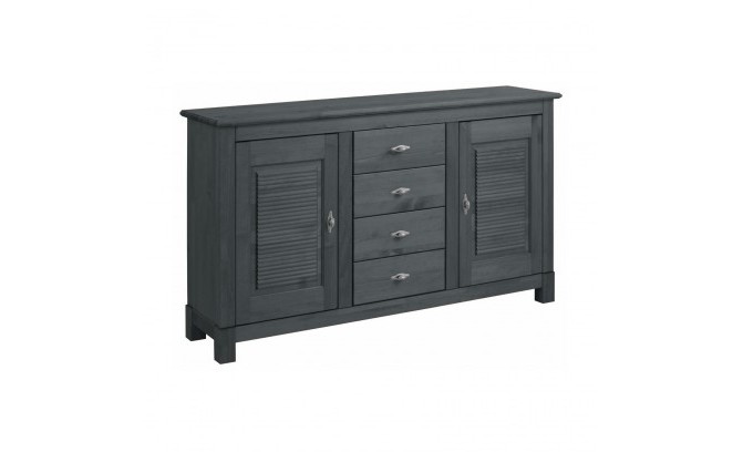 Комод массив ссоны 24 Рауна (графит)